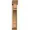 Ekena Millwork Merced Traditional Rough Sawn Bracket w/ Offset Brace, Western Red Cedar, 6"W x 26"D x 34"H BKT0604X26X34MRC01RWR - alternate 4